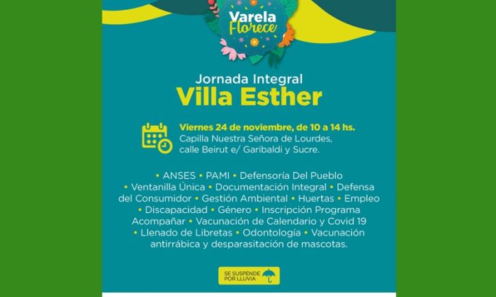 F. Varela - Jornada de asesoramiento integral en Villa Esther